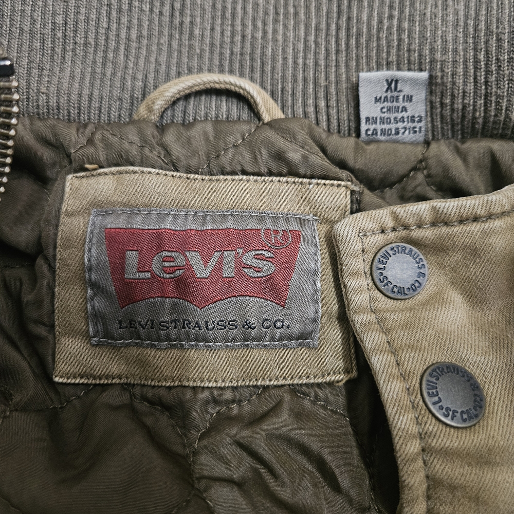 Levi's Men's Tan Canvas Field Jacket with Quilted Lining - Picture 3 of 5